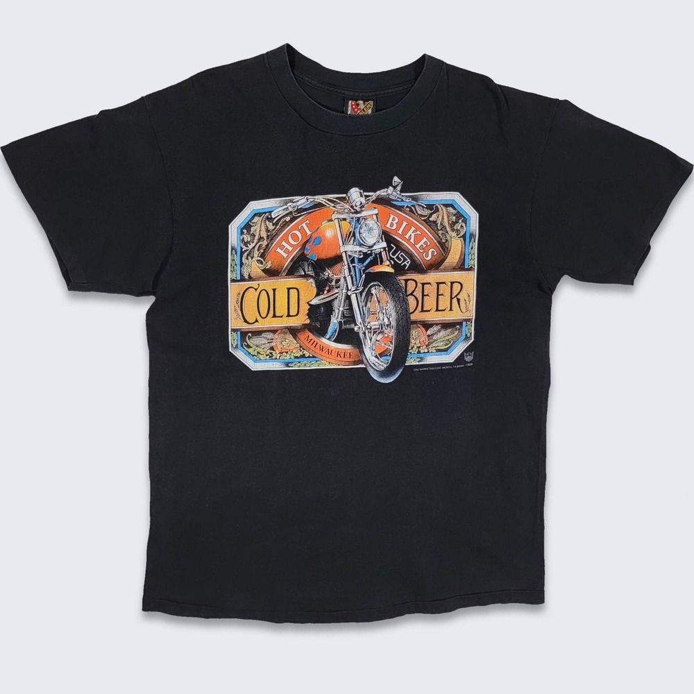 Harley Davidson Vintage 90s 3D Emblem T-Shirt